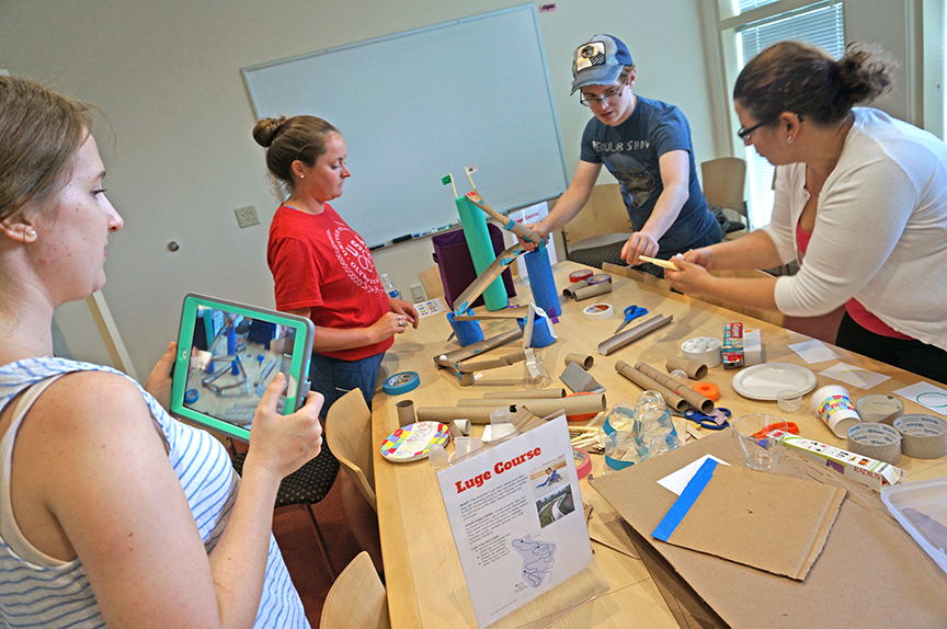 Lesley students engage in engineering challenge