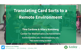 Translating card sorts title slide